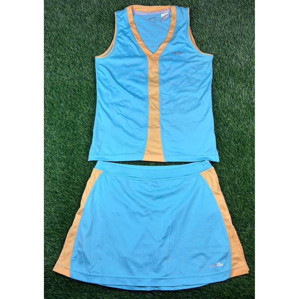 Ellesse Women's Blue and Yellow Two Piece Golf Set